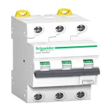 Дифавтомат Schneider Electric Acti9 3P 25А ( C ) 10 кА, 30 мА ( A ), A9D17325