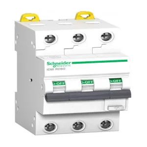Дифавтомат Schneider Electric Acti9 3P 32А ( C ) 10 кА, 30 мА ( A ), A9D17332 (ШНАЙДЕР) Дифавтомат Schneider Electric Acti9 3P 32А ( C ) 10 кА, 30 мА ( A ), A9D17332 (ШНАЙДЕР)