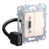 Schneider Electric UNICA коннектор HDMI, бежевый MGU5.430.25ZD