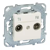 Schneider Electric MGU5.452.25ZD Розетка TV-FM оконечная, бежевый