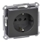 Schneider Electric MTN2301-0414 Розетка с заземлением, антрацит