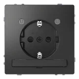 Розетка Schneider Electric MERTEN D-LIFE, скрытый монтаж, с заземлением, антрацит