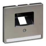 Schneider Electric MERTEN SYSTEM DESIGN накладка на розетку информационную MTN291846 (сталь, UAE/RJ45)