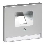 Schneider Electric MERTEN SYSTEM DESIGN накладка на розетку информационную MTN291860 (алюминий, UAE/RJ45)