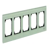 Рамка 5 постов Schneider Electric MERTEN M-ELEGANCE (изумруд) MTN404504