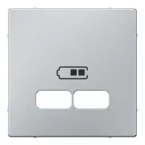 Schneider Electric Merten System M накладка на USB-розетку MTN4367-0460, алюминий