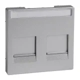 Schneider Electric MERTEN SYSTEM M MTN4564-0460 — накладка на розетку информационную, алюминий