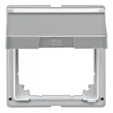 Schneider Electric MERTEN AQUADESIGN (System M) крышка для розетки IP44 с заземлением, с крышкой, алюминий MTN516660