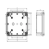 ПЛАСТ.КОРОБКА 74x74x54 PK-UL IP66