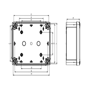 Корпус Schneider Electric Thalassa TBS, 241x291x128мм, IP66, пластик (ШНАЙДЕР) Корпус Schneider Electric Thalassa TBS, 241x291x128мм, IP66, пластик (ШНАЙДЕР)