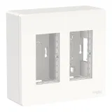 Schneider Electric UNICA SYSTEM+ блок открытой установки 2х2, белый, NU122418