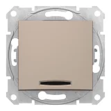 Schneider Electric SDN1600168, кнопочный выключатель 1-клавишный, титан