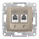 Schneider Electric SDN4201168 розетка двойная телефонная RJ11, титан