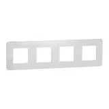 Schneider Electric UNICA STUDIO Color рамка 4-постовая NU280818, белый/белый