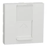 NU341518 SE UNICA MODULAR РОЗЕТКА компьютерная, RJ45, одиночная, кат. 6 UTP, 2 модуля, БЕЛЫЙ