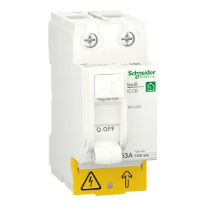 R9R52263 Устройство защитного отключения (УЗО) Schneider Electric Resi9, 2 полюса, 63A, 100 mA, тип AC, электро-механическое, ширина 2 DIN-модуля (ШНАЙДЕР) R9R52263 Устройство защитного отключения (УЗО) Schneider Electric Resi9, 2 полюса, 63A, 100 mA, тип AC, электро-механическое, ширина 2 DIN-модуля (ШНАЙДЕР)